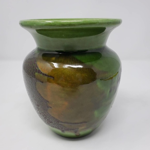 Royal Haeger Green Mid-Century 5.5"H Ceramic Glazed Vase Made In USA - Picture 3 of 8